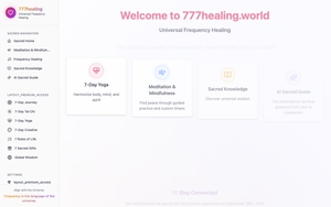 Universal Frequency Healing: 777healing.world