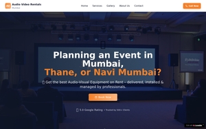 Audio Video Rentals Mumbai | Professional AV Equipment for Events