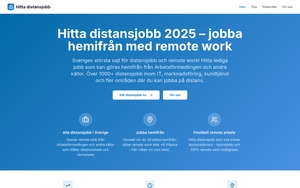 Distansjobb Sverige 2025 - Hitta remote jobb & jobba hemifrån